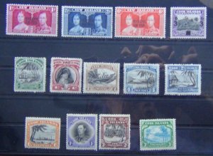 Cook Island 1937 Coronation 1940 Surcharge 1944 - 1946 set to 3s MM