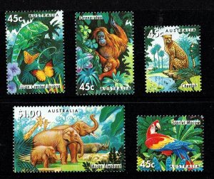 Australia 1994 Zoos - Endangered Species  Set of 5 MNH