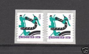 #3228a MINT VF NH COIL PAIR