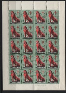 RYUKYU ISLANDS,WX3, MNH, SHEET, 1954,