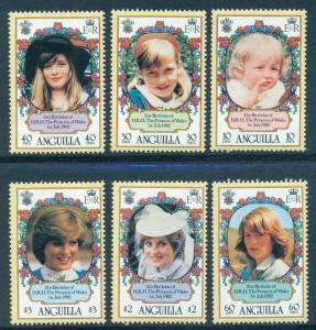 ANGUILLA SC# 485-90 F-VF MNH 1982