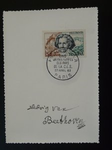 music composer Beethoven maximum card France 1963