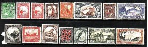 New Zealand-Sc#185-98- id8-used set-1935-please note #194 has no cancel so has b