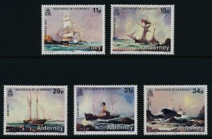 Alderney 32-6 MNH Sailing Ships