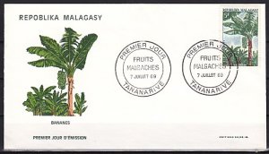 Malagasy Rep., Scott cat. 427. Banana Tree. First day cover. ^