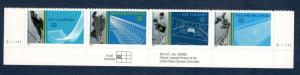 3552-55a Winter Olympics Strip Of 4 W/ Plate Numbers MNH (Free Shipping)