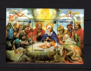 Vanuatu #345a  (1982 Christmas sheet) VFMNH CV $3.25