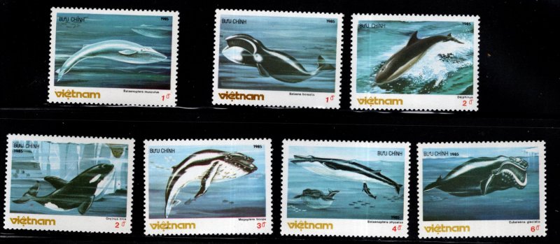 Viet Nam Scott 1569-1575  Unused NGAI Whale set