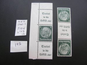 GERMANY 1940-41 MNH MI. S180 ,S188 Booklet   XF 30  EUROS (142)