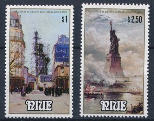 [BIN173] Niue 1986 Statue of Liberty good set of stamps very fine MNH
