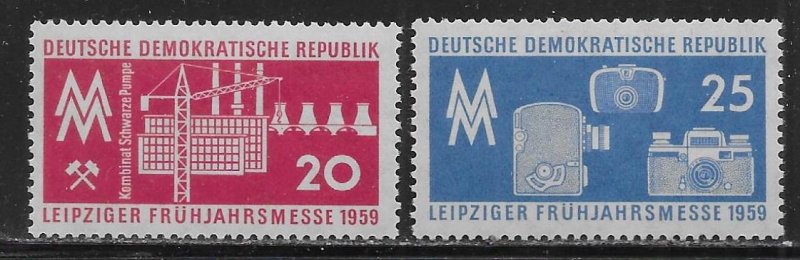 Germany DDR 424-25 1959 Leipzig Fair set MNH