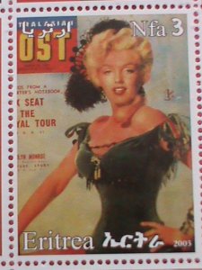 ERITREA STAMP-2003- MARILYN MONROE- COVER GIRL -MNH STAMP SHEET -RARE