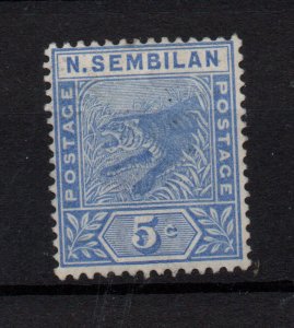 Malaysia N. Sembilan 1894 5c blue SG4 mint LHM WS36515