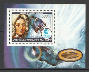 B0551 1987 Madagascar Malagasy Space Halley'S Comet 1985-1986 1Bl Mnh