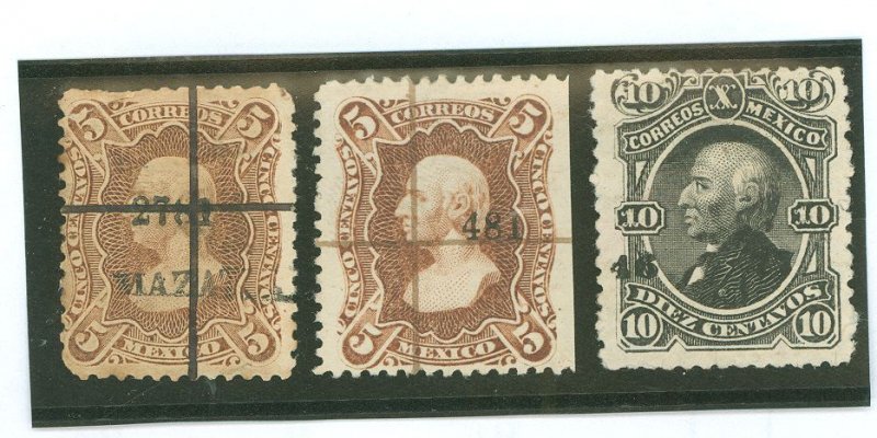 Mexico #105/107a Used Single