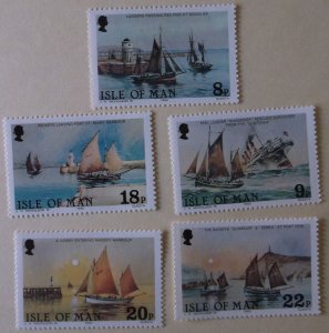 Great Britain Isle of Mann 184-8  MNH  Full Set Ship Topical
