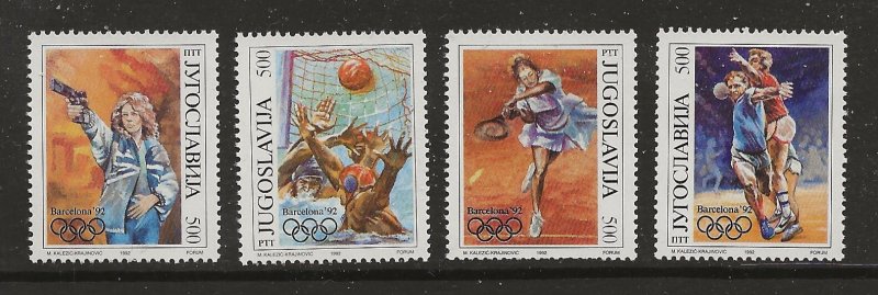 Yugoslavia Scott catalog # 2157-2160 Mint NH