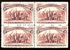 U.S. #231 MINT BLOCK OF 4 OG NH