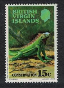 BVI Large Iguana Wildlife Conservation 1v SG#398