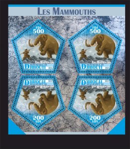 Stamps.Prehistoric Fauna Mammoths 2024 6 sheets  perforated NEW