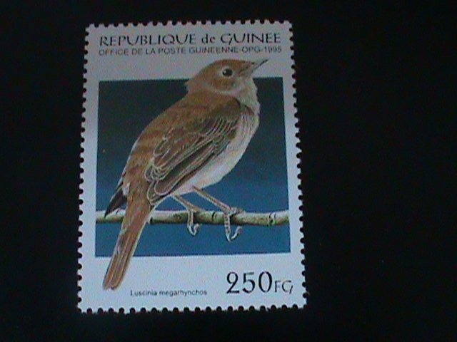 ​GUINEA-1995-COLORFUL LOVELY BEAUTIFUL BIRDS- MNH VF HARD TO FIND LAST ONE