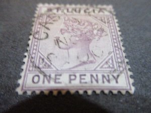 St. Lucia # 28  Used  - WDWPhilatelic (01/23) 