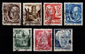 Germany [French Zone] Wurttemberg 1948 Value in ‘PF’, Part Set [Used]