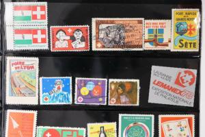 Switzerland red Cross seal charity stamp help poor disabled sick Children lot DL