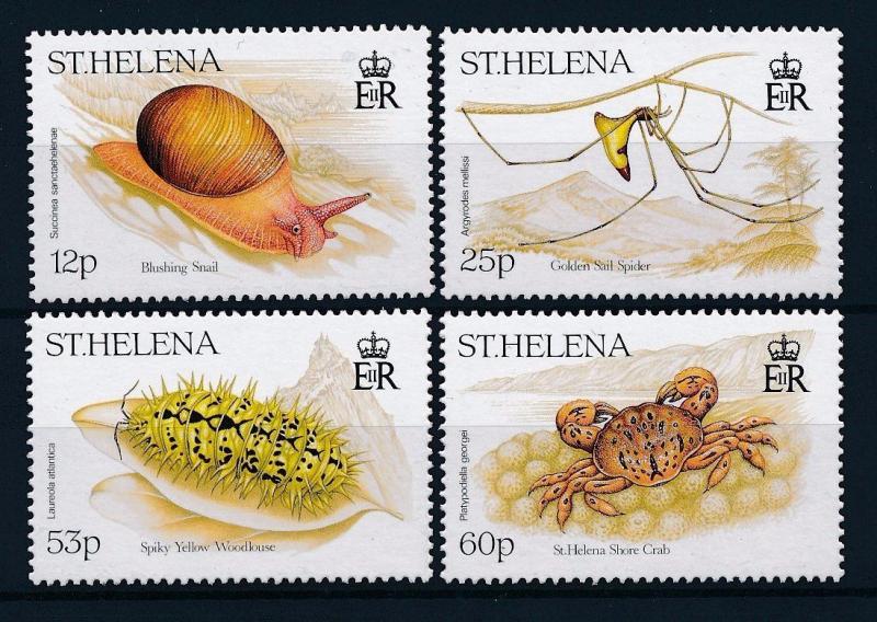 [34802] St. Helena 1995 Insects Insekten Insectes Spider Crab Snail MNH