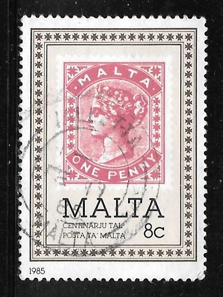 Malta 654: 8c Victoria 1d, used, VF