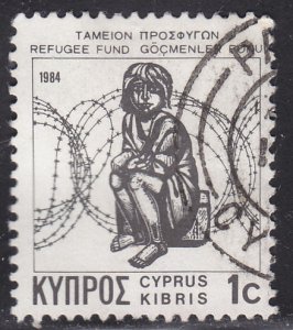 Cyprus RA4 Child Behind Barbed Wire 1984