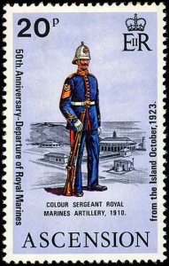 ASCENSION Sc 176 VF/MNH - 1973 20p Color Sergeant, 1910