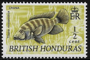 British Honduras - SC# 234 - MH - SCV $0.25 - Fish