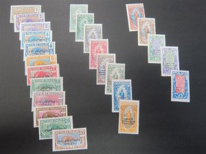 French Equatorial Africa 1924 Sc 23-45,48,50 MH