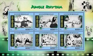 GUINEA BISSAU - 2025 - Disney, Jungle Rhythm - Perf 6v Sheet - Mint Never Hinged