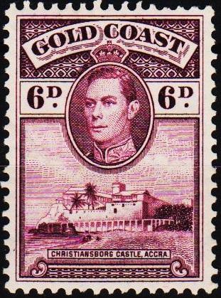 Gold Coast. 1938 6d S.G.126a Unmounted Mint