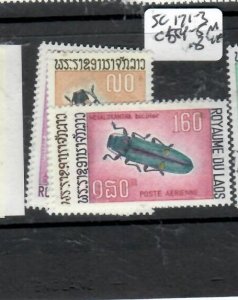 LAOS INSECTS     SC171-173, C54-55   MNH    P0421H