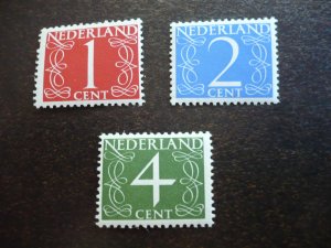 Stamps - Netherlands - Scott#282-283,285- Mint Never Hinged Part Set of 3 Stamps