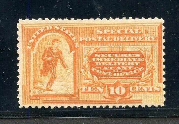 UNITED STATES SCOTT #E3: 1893 10c SPECIAL DELIVERY MINT LIGHTLY HINGED