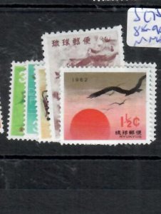 RYUKYU ISLANDS    SC 75, 88-90 , 92     MNH          P0604B H