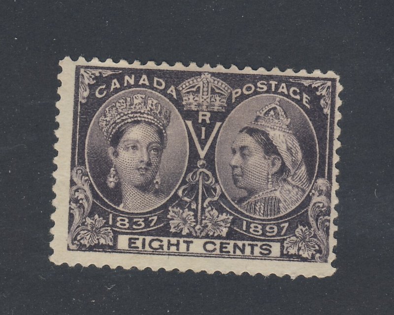 Canada Victoria Jubilee Stamps; #56-8c MH Fine Thin Guide Value = $60.00