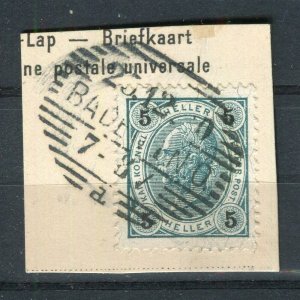 AUSTRIA; 1890s-1900s early F. Joseph issue fine used Full Postmark PIECE