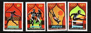 Antigua-Sc#557-60-unused NH set-Sports-Moscow 1980-