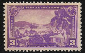 Sc 802  3¢ Virgin Islands Single XF, MNH