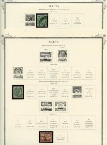 Malta Collection on Scott Specialty Pages