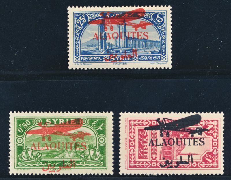 ALAOUITES C17-19 MINT HINGED, AIRPLANE