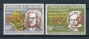 [116186] El Salvador 1973 International Music week Beethoven  MNH