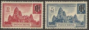 Indochina, Scott # 262-263,  mint, hinged. 1946.  (I94)