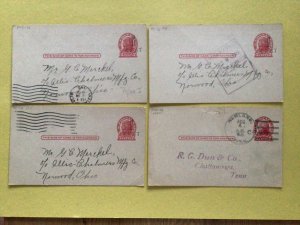 United States Washington Surcharge 1920 used postal cards postcards Ref 66764