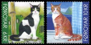 Faroe Islands Cats 2011 Scott #551-552 Mint Never Hinged